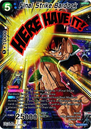 Golpe final de Bardock (SPR) (TB3-019) [Choque de destinos] 