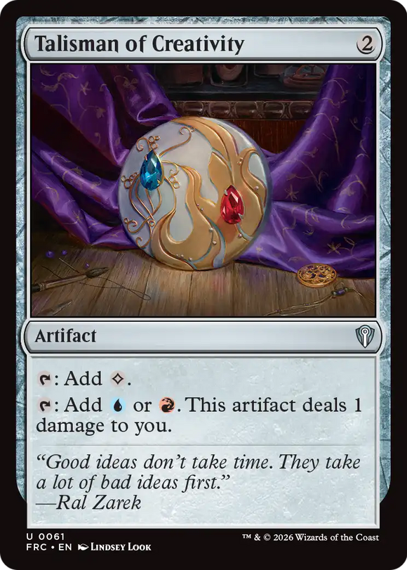 Talisman of Creativity [Reality Fracture Commander]