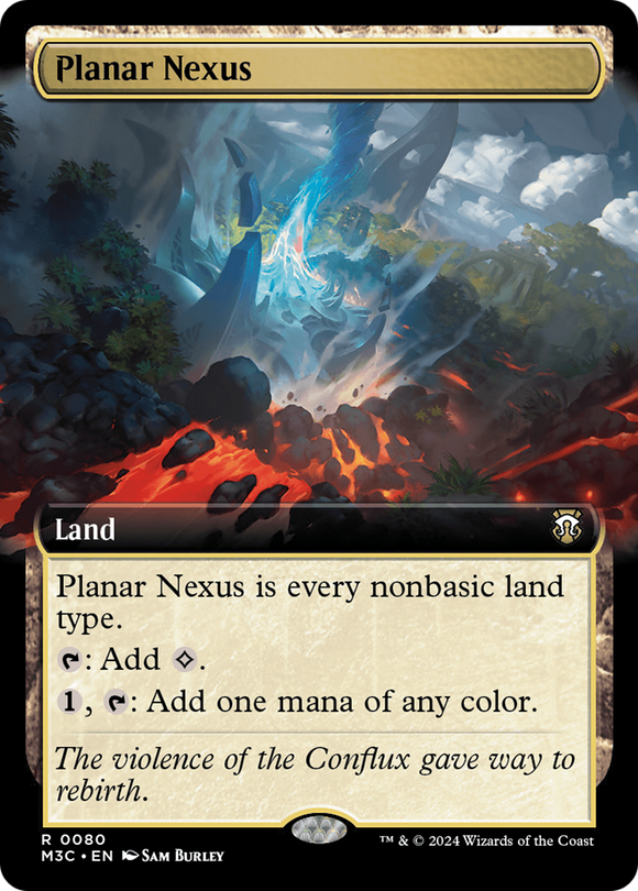 Nexus planar (ilustración extendida) (lámina de ondulación) [Comandante de Modern Horizons 3] 