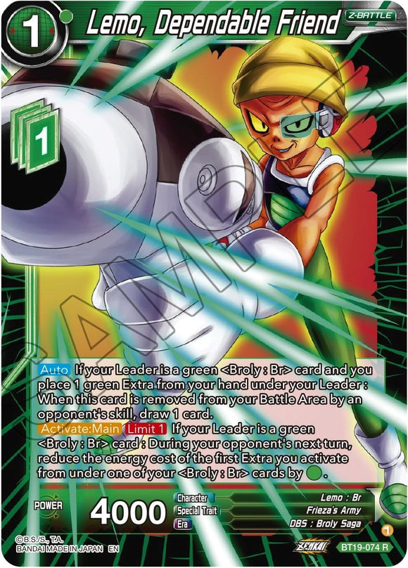 Lemo, amigo confiable (BT19-074) [La ambición del luchador] 