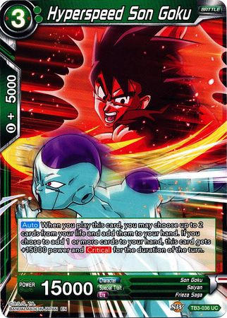 Son Goku hiperrápido (TB3-036) [Choque de destinos] 