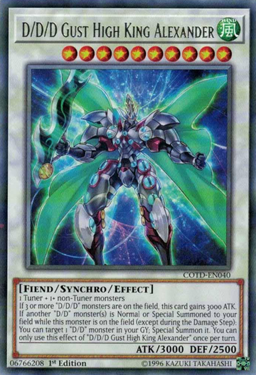 D/D/D Gust Rey Supremo Alejandro [COTD-EN040] Raro 