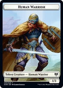 Human Warrior // Troll Warrior Double-Sided Token [Kaldheim Tokens]-1