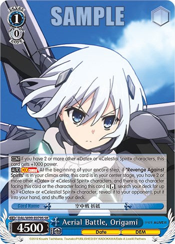 Batalla aérea, origami [Date A Live Vol. 2] 