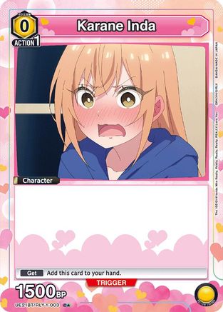 Karane Inda (003) (Box Topper Foil) (UE21BT/RLY-1-003) - UE21BT The 100 Girlfriends Who Really Really Really Really REALLY Love You Foil
