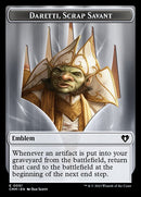 Thopter // Emblem - Daretti, Scrap Savant Double-Sided Token [Commander Masters Tokens]-2