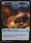 Human // Treasure Double-Sided Token [Commander 2020 Tokens]-2