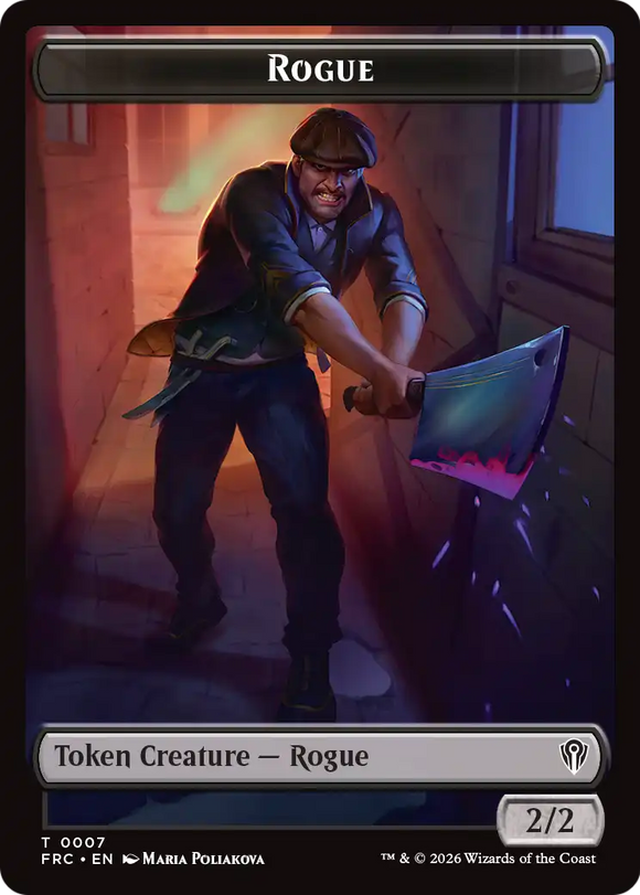 Insect // Rogue Double-Sided Token [Reality Fracture Commander Tokens]