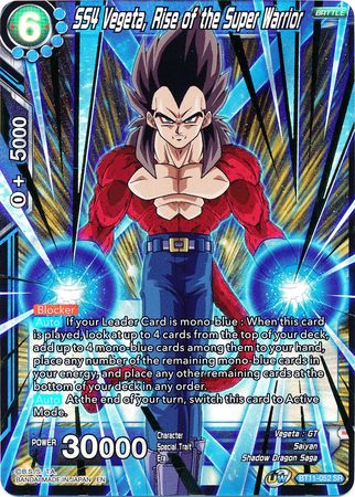 SS4 Vegeta, el ascenso del súper guerrero (BT11-052) [Vermilion Bloodline 2.ª edición] 