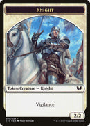 Gold // Knight (005) Double-Sided Token [Commander 2015 Tokens]-2