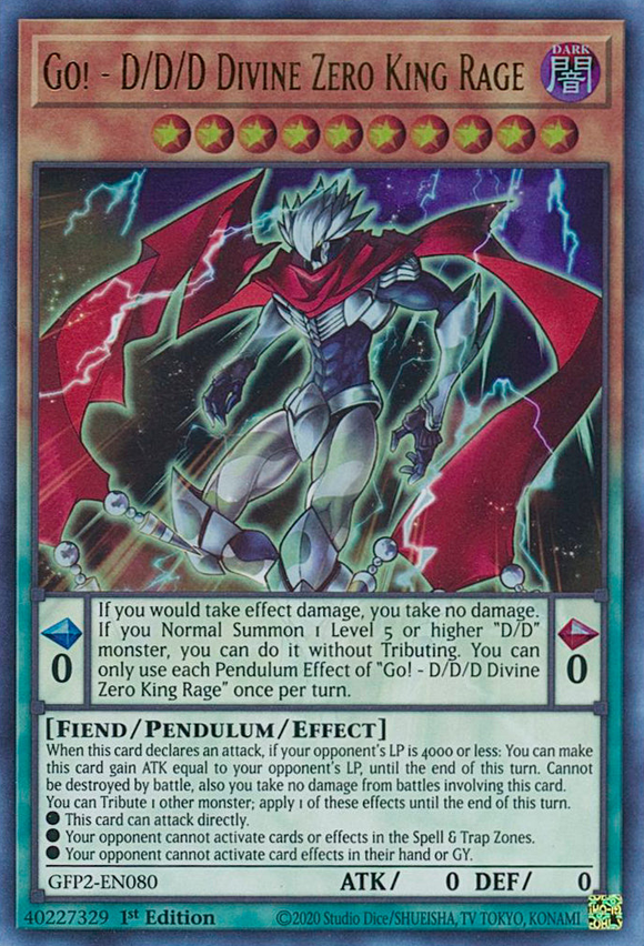¡Vamos! - D/D/D Divine Zero King Rage [GFP2-EN080] Ultra Raro 