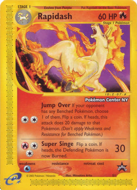 Rapidash (51) (Promoción del Centro Pokémon de Nueva York) [Promociones de Wizards of the Coast: Black Star] 