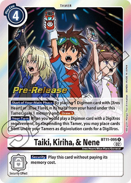 Taiki, Kiriha y Nene [BT11-095] [Promociones previas al lanzamiento de la fase dimensional] 
