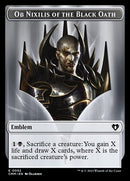 Soldier // Emblem - Ob Nixilis of the Black Oath Double-Sided Token [Commander Masters Tokens]-2