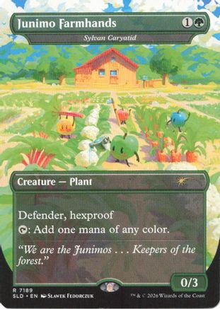 Junimo Farmhands - Sylvan Caryatid (SLD-7189) [Secret Lair Drop Series]