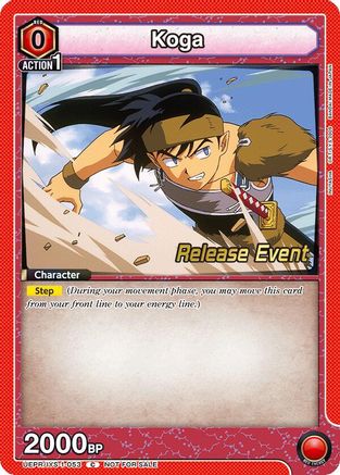 Koga (UEPR/IYS-1-053) - UE23BT Inuyasha Release Event Cards