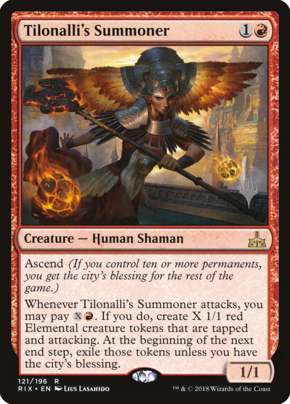 Invocador de Tilonalli (paquete promocional) [Promociones de Rivals of Ixalan] 