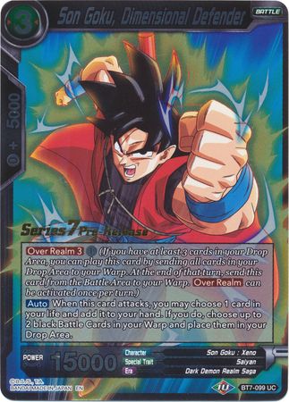 Son Goku, Defensor Dimensional (BT7-099_PR) [Promociones de prelanzamiento de Asalto de los Saiyans] 