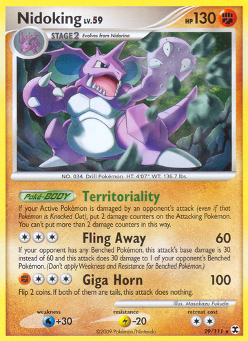 Nidoking (29/111) [Platino: Rivales en ascenso] 