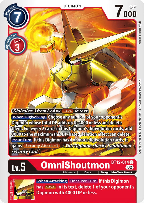 OmniShoutmon [BT12-014] [A través del tiempo] 