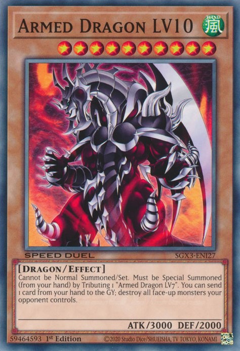 Dragón armado LV10 [SGX3-ENI27] Común 