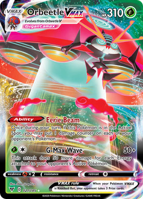 Orbeetle VMAX (021/185) [Espada y escudo: voltaje vívido] 