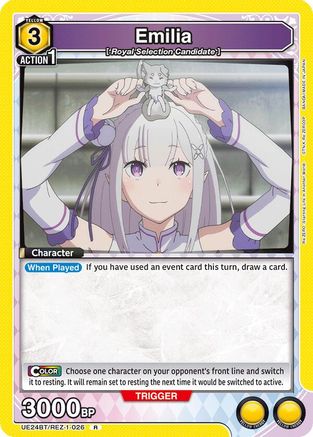 Emilia (026) (UE24BT/REZ-1-026) - UE24BT ReZERO Starting Life in Another World Foil