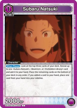 Subaru Natsuki (069) (UE24BT/REZ-1-069) - UE24BT ReZERO Starting Life in Another World