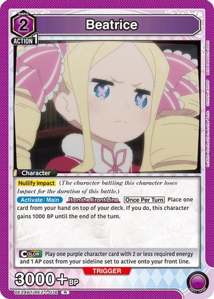 Beatrice (076) (UE24BT/REZ-1-076) - UE24BT ReZERO Starting Life in Another World Foil
