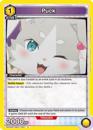 Puck (UE24ST/REZ-1-001) - UE24ST ReZERO Starting Life in Another World Starter Deck