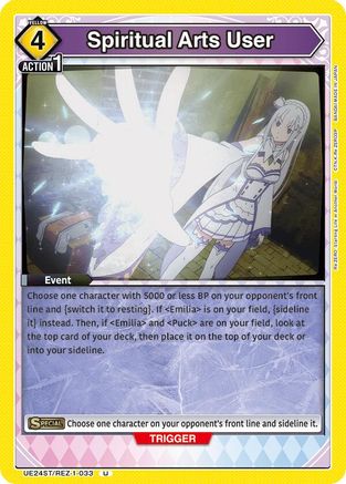 Spiritual Arts User (UE24ST/REZ-1-033) - UE24ST ReZERO Starting Life in Another World Starter Deck