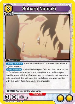 Subaru Natsuki (UE24ST/REZ-1-101) - UE24ST ReZERO Starting Life in Another World Starter Deck Foil