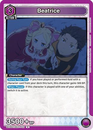 Beatrice (UE24ST/REZ-1-112) - UE24ST ReZERO Starting Life in Another World Starter Deck Foil