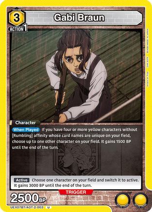 Gabi Braun (003) (UEX07BT/AOT-2-003) - UEX07BT Attack on Titan Vol 2