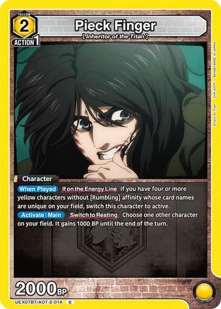 Pieck Finger (014) (UEX07BT/AOT-2-014) - UEX07BT Attack on Titan Vol 2