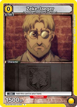 Zeke Jaeger (023) (UEX07BT/AOT-2-023) - UEX07BT Attack on Titan Vol 2