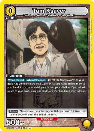Tom Ksaver (UEX07BT/AOT-2-030) - UEX07BT Attack on Titan Vol 2