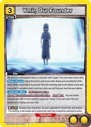 Ymir, Our Founder (UEX07BT/AOT-2-031) - UEX07BT Attack on Titan Vol 2 Foil