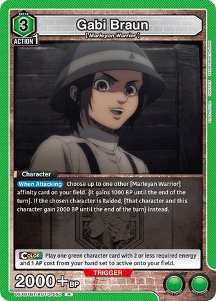 Gabi Braun (050) (UEX07BT/AOT-2-050) - UEX07BT Attack on Titan Vol 2 Foil