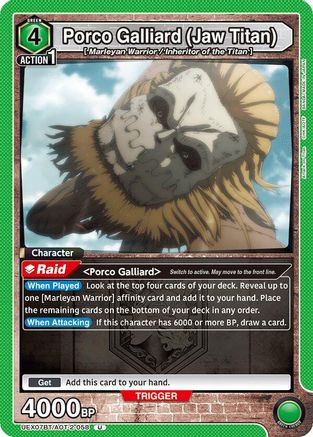 Porco Galliard (Jaw Titan) (UEX07BT/AOT-2-058) - UEX07BT Attack on Titan Vol 2