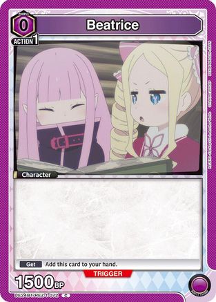 Beatrice (072) (Box Topper Foil) (UE24BT/REZ-1-072) - UE24BT ReZERO Starting Life in Another World Foil
