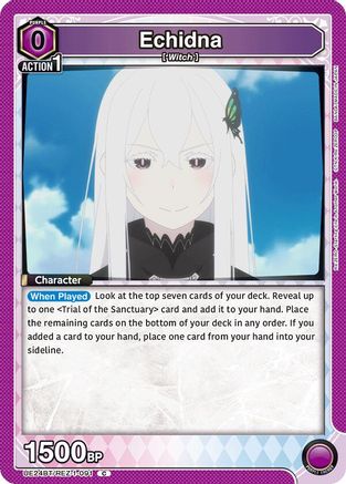 Echidna (091) (Box Topper Foil) (UE24BT/REZ-1-091) - UE24BT ReZERO Starting Life in Another World Foil