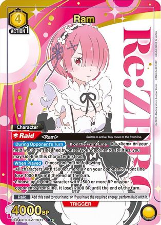 Ram (011) (Box Topper Gold Foil) (UE24BT/REZ-1-011) - UE24BT ReZERO Starting Life in Another World Foil