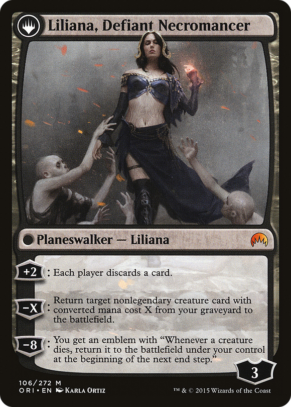 Liliana, sanadora herética // Liliana, nigromante desafiante [Guarida secreta: de linda a brutal] 