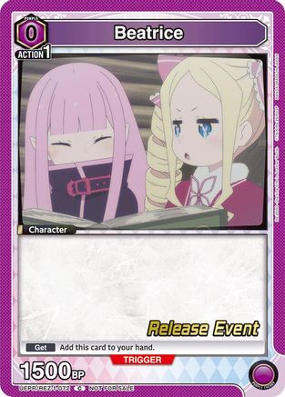 Beatrice (072) (UEPR/REZ-1-072) - UE24BT ReZERO Starting Life in Another World Release Event Cards