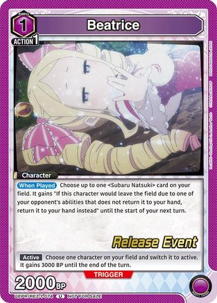Beatrice (074) (UEPR/REZ-1-074) - UE24BT ReZERO Starting Life in Another World Release Event Cards
