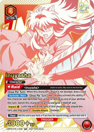 Inuyasha (046) (Second Place) (UEPR/IYS-1-046) - Union Arena Promotion Cards Foil