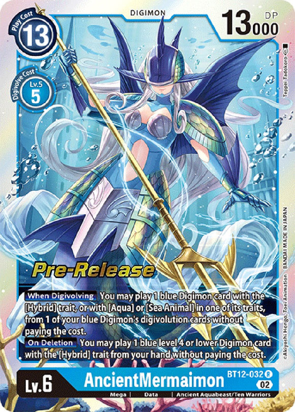 AncientMermaimon [BT12-032] [Tarjetas de prelanzamiento de Across Time] 