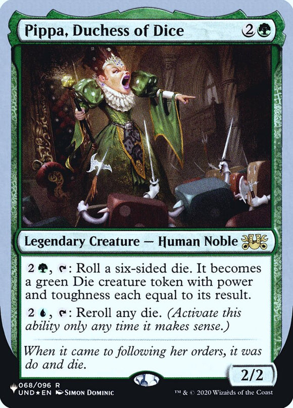 Pippa, duquesa de los dados (edición foil de Unfinity) [La lista] 