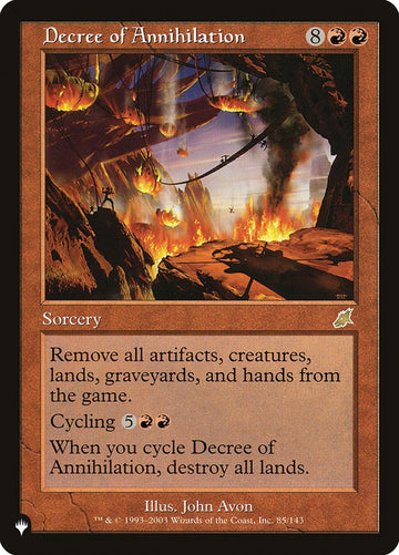 Decree of Annihilation [The List]